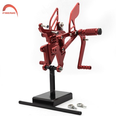CNC Adjusting Rearsets Footpegs Foot Rest For Yamaha YZF R6 R6S 2003 2004-2005