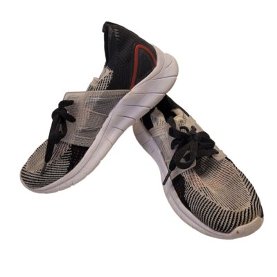Athletic Works Sneakers Boy's Size 5 Memory Foam Caged Knit Black White