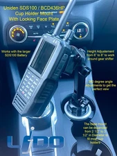 Uniden SDS100 BDC436HP Radio Scanner Cup Holder Mount