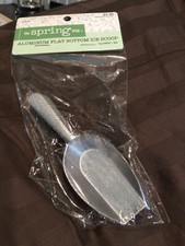 New aluminum flat bottom ice scoops/ candy scoops 3 per pack 1 oz size