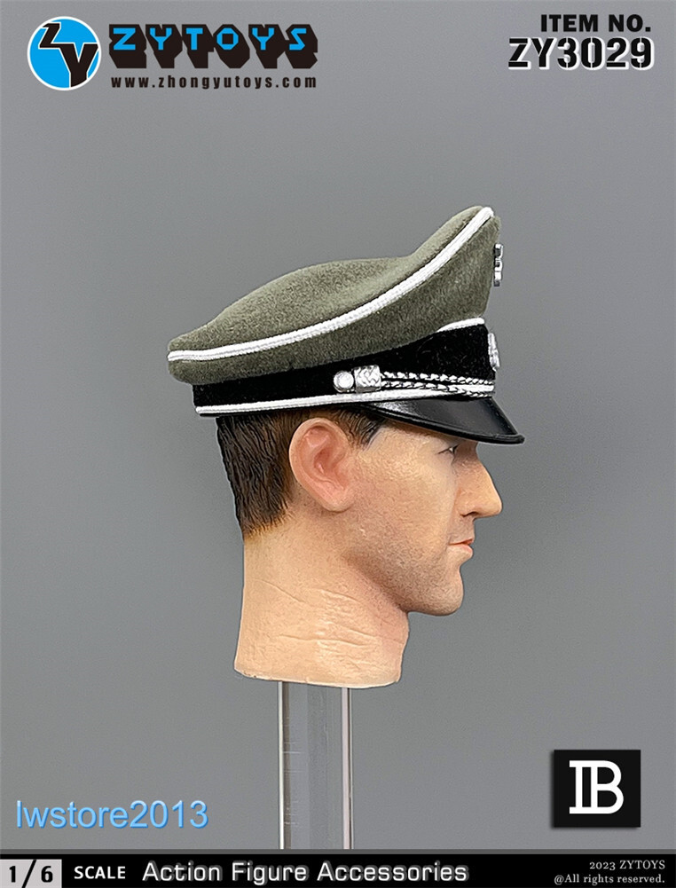 ZYTOYS 1:6 ZY3029 WWII Soldier Hat Cap Model For 12'' Male HT