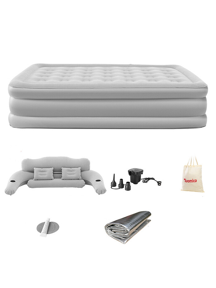 King Double Air Mattress Sofa Bed For Outdoor Indoor Portable Inflatable Couch