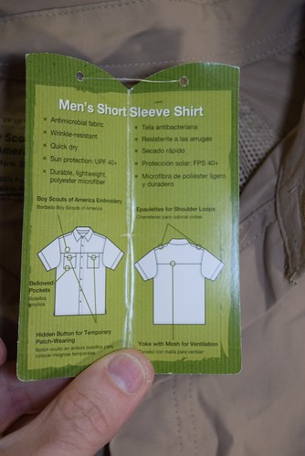 Boy Scout VENTED Quick Dry MICROFIBER Uniform SOFT Shirt MENS 3XL Tan NEW Rare - Picture 5 of 10