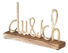 Schriftzug Du Und Ich L25cm Silber Gold Holz Tischdeko Geschenk Aufsteller Deko