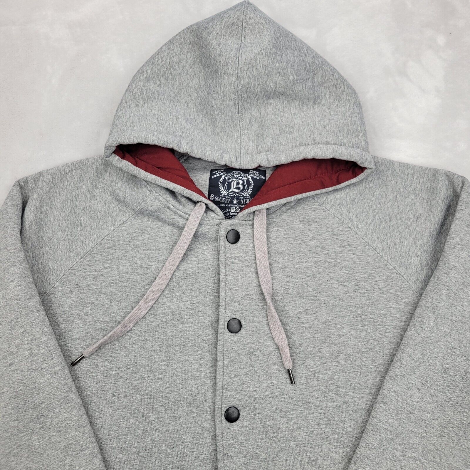 B Society Jacket Mens Extra Large Coat Sweater Sw… - image 2