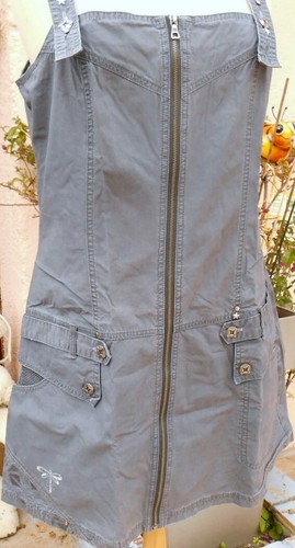 Robe Salopette LMV Timeka - Taille 40/42 - Gris - Coton/polyester - Occasion TBE (lavée)