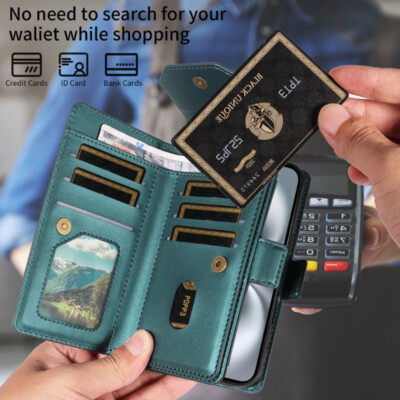 Luxury multi card socket wallet protective cover For Samsung S21FE/S21+/S21ULTRA