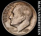 1955 Roosevelt Dime- Silver- Scarce Better Date No Reserve #J6298
