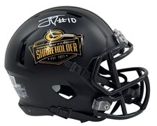 Jordan Love Signed Black Shareholder Exclusive Mini Helmet BAS Beckett Witnessed