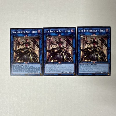3x Sky Striker Ace - Zeke Common L26D-ENS29 Legendary Modern Decks 2026  playset | eBay