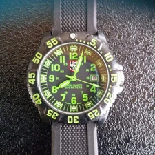 Luminox 3050 3950 Men's Watch New Battery Strap Tested Waterproof Clear