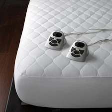 Quilted Electric Heated Electric Mattress Pad 10 Setting Digital Controller Twin