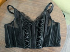Victoria's Secret Women Size XL Black Dream Angels Corset Top