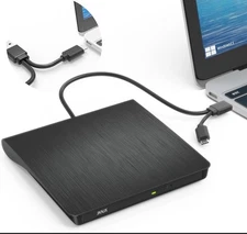 Slim External CD DVD Drive USB 3.0 Disc Player Burner Writer For Laptop PC Mac