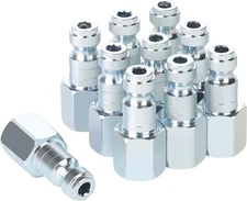 Air Compressor Accessories Fittings, Automotive T-type, 1/4 Inch Body Size, 1...