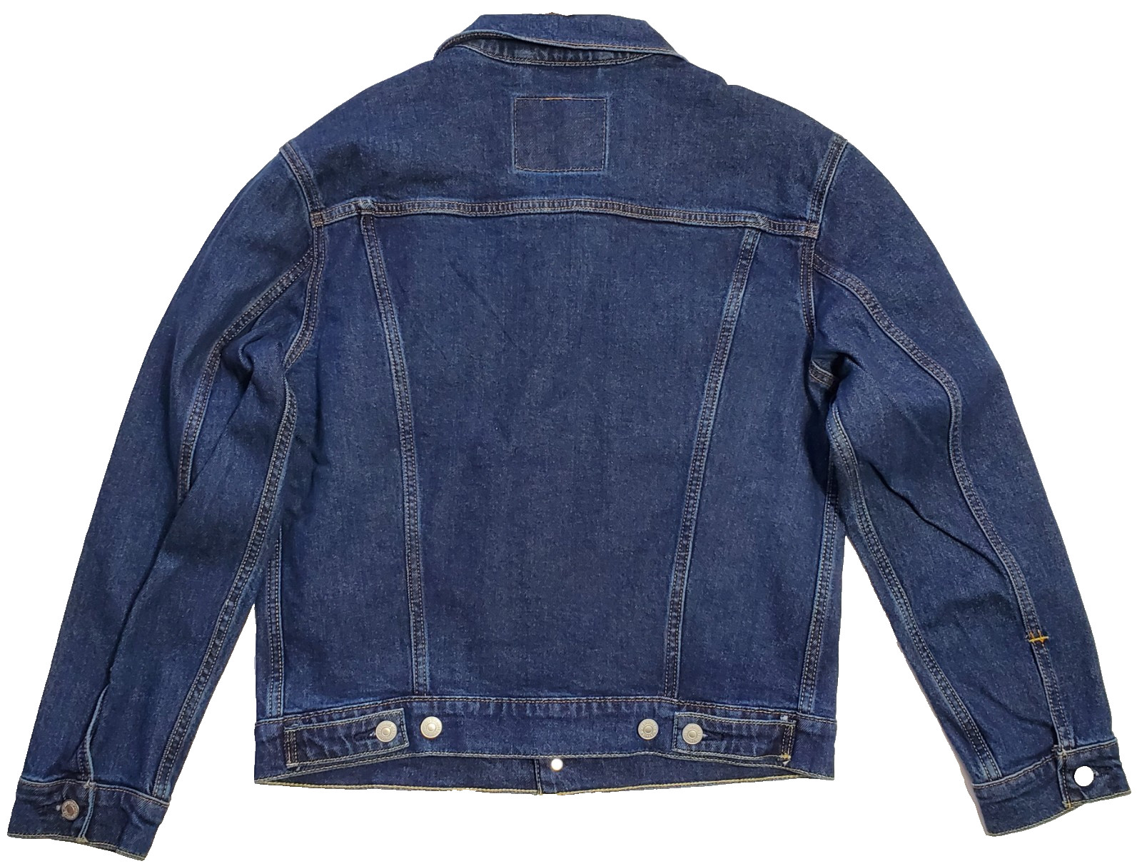 NWT $89.50 Levi's Men's Size Small Trucker  Denim Dark Blue Wash Jacket