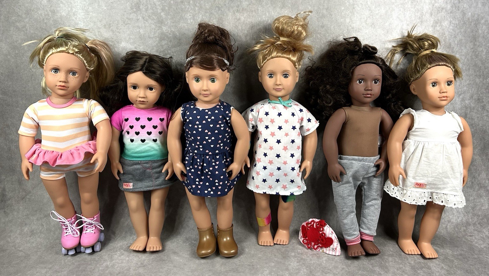 Lot Of 6 With Outfits