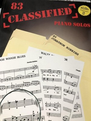 83 Classified Easy Piano Solos with CD