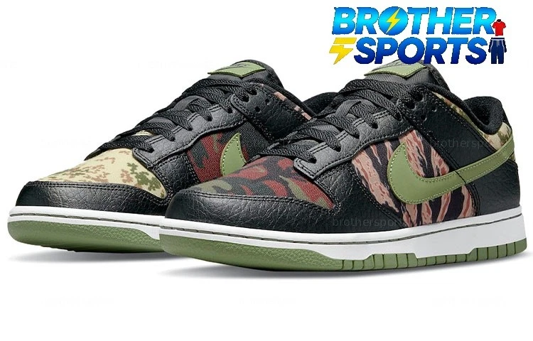 NIKE DUNK LOW SE BLACK MULTI CAMO　28cm Las mejores ofertas en Nike Dunk SE Low Black Multi-Camo | eBay