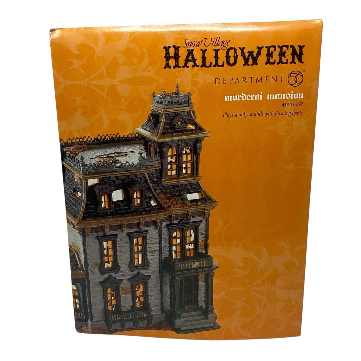 Department 56 Halloween Village Mordecai Mansion 4025337 Retired