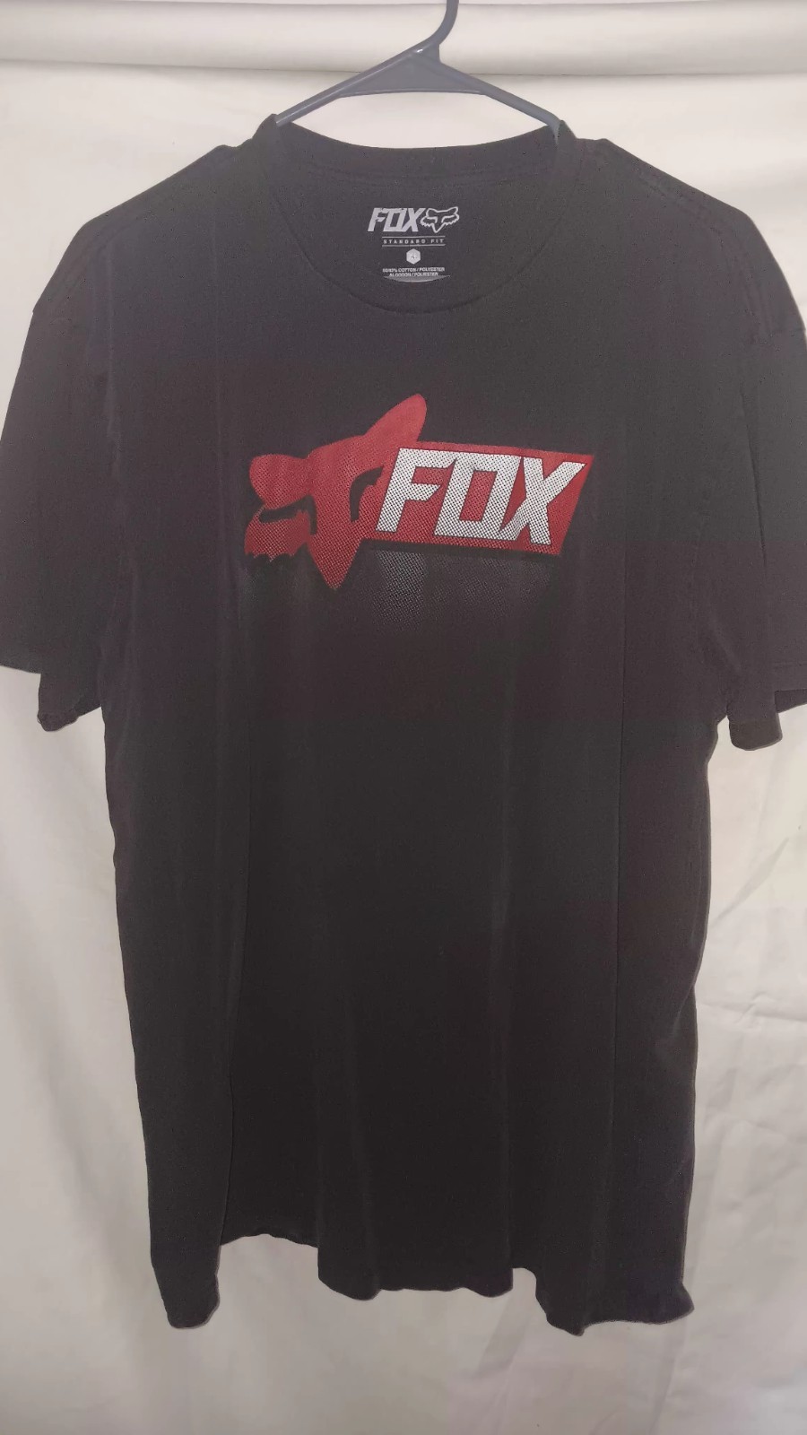 Fox Racing Logo T-Shirt Mens XLarge Black Red Motocross Biking
