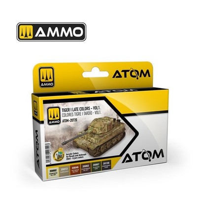 Ammo MIG ATOM-20720 - ATOM Tiger I Late Colors Set Vol.1 - Neu