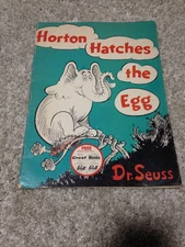 HORTON HATCHES THE EGG PAPERBACK BOOK DR. SEUSS CREST PRELL PROMO