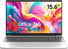 15.6 Inch Laptop with Office 365, 4GB RAM, 128GB Storage Expandable 1TB,...