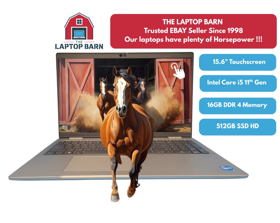 Laptop Dell Latitude 5520 - 2.6 GHz i5-1145G7 16GB 512GB SSD - Pantalla táctil de 15.6"