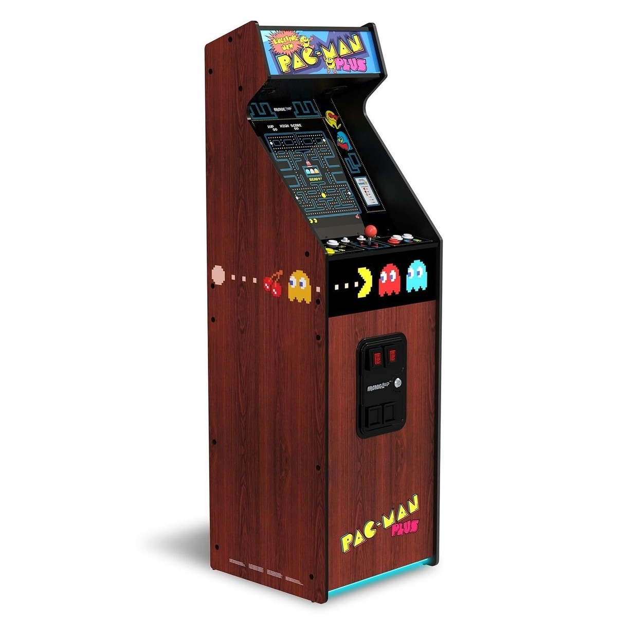 Arcade1Up Pac-Man アーケードキャビネット Arcade1Up Pac-Man Plus Deluxe Arcade Machine 14 Games WiFi 5ft