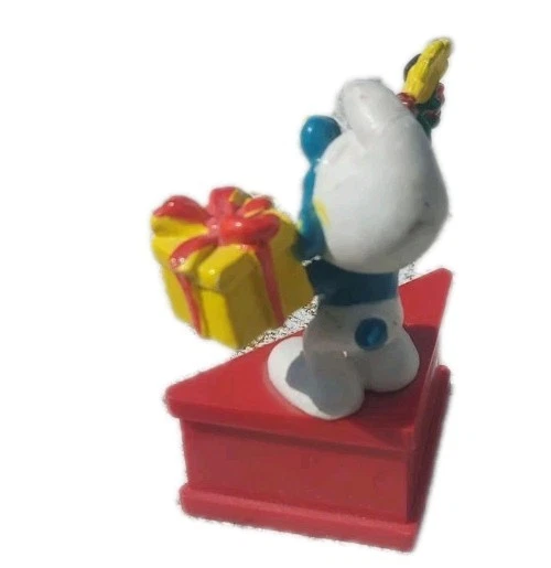 Schlumpf Schlümpfe Schleich Sockel Glückwunsch Geburtstag - Bild 2 von 4