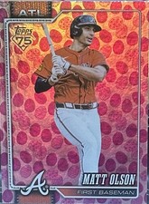 2026 Topps Series 1 Holiday Matt Olson #39 Purple Easter Egg Foil SP - Braves