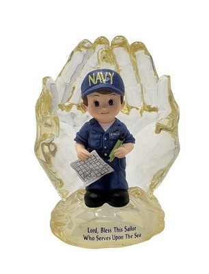 The Hamilton Collection US Navy In The Lord's Hands Figurine ''Bless This Sailor''