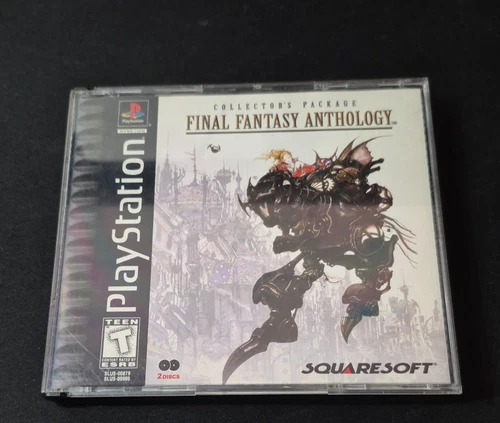 Final Fantasy Anthology (Sony PlayStation 1, 1999) Black Label CIB