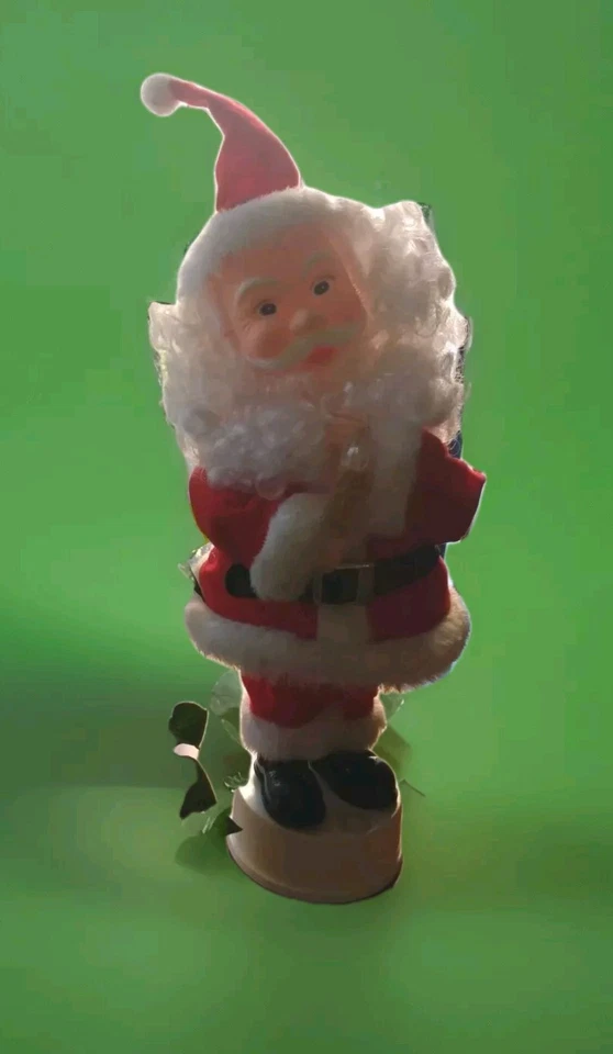 16" Vintage Años 80 Papá Noel Navidad Batería Mesa Decoración Foto 2 de 4