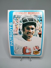 1978 Topps Stanley Morgan #361 Rookie Card RC New England Patriots . rookie card picture