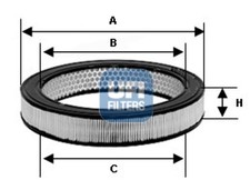 UFI Luftfilter 30.978.01 Filtereinsatz für REKORD OMEGA OPEL VECTRA V87 Caravan