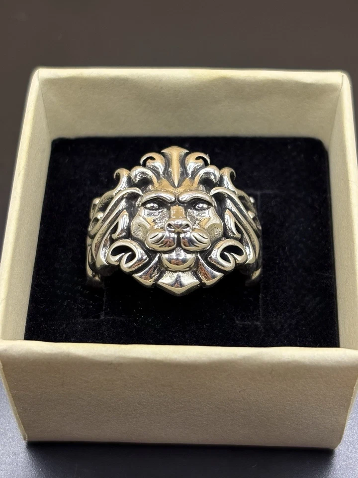 Chevalière / Bague Lion Adaptable en argent - Photo 4/4