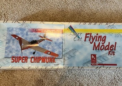 Super Chipmunk  Rubber Powered Flyin Model Airplane 22 7/8 Inch Wing Span NIB