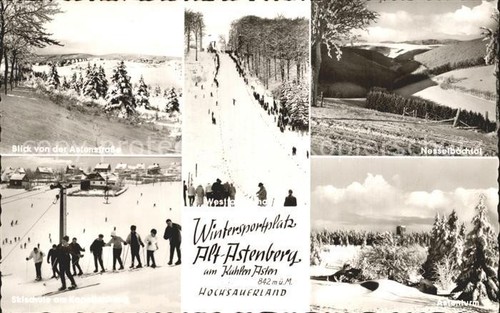 Astenberg Skigebiet am Kahlen Asten Schanez Nesse