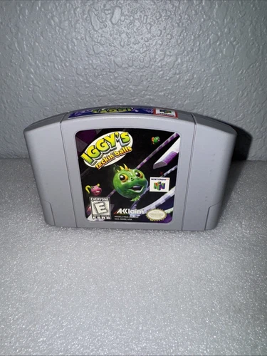 Iggy's Reckin' Balls (Nintendo 64, 1998) Cart Only Clean Tested