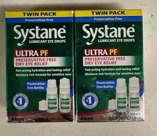 2 BOXES OF Systane Ultra PF Twin Pack Eye Drops Two 10mL Bottles Exp 8/26