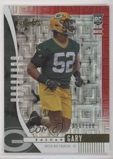 2019 Panini Absolute Rookie Red Squares 50/100 Rashan Gary #156 2jg