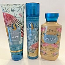 NEW Bath Body Works x Disney Princess Mulan Lot Fragrance Mist Cream Wash