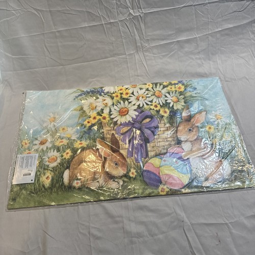 Matmates Easter Bunnies Door Mat by Susan Winget 29*18 - Picture 1 of 13