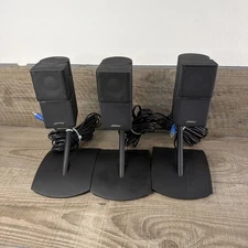 Bose Lifestyle Jewel Mini Double Cube Speakers, Acoustimass SET of 3 W Stands