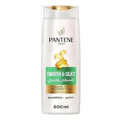 Pantene Pro-V Smooth & Silky Shampoo 600 ml glättet das raueste Haar kostenloser Versand