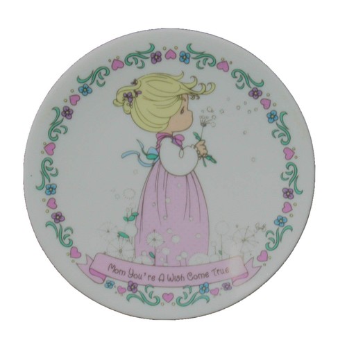 12819 - PRECIOUS MOMENTS Mom You're a Wish 4" Plate |9-20|