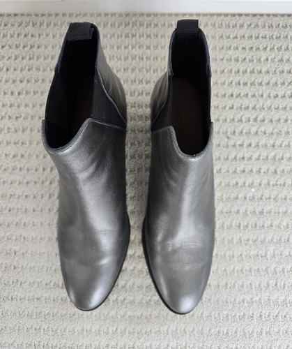 Country Road Womens Ankle Boots Sz 39, Exc Cond Gunmetal Mettalic, Pull On - Picture 19 of 20