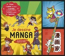 Je dessine manga : Coffret avec 1 livre, 1 cahier d... | Buch | Zustand sehr gut
